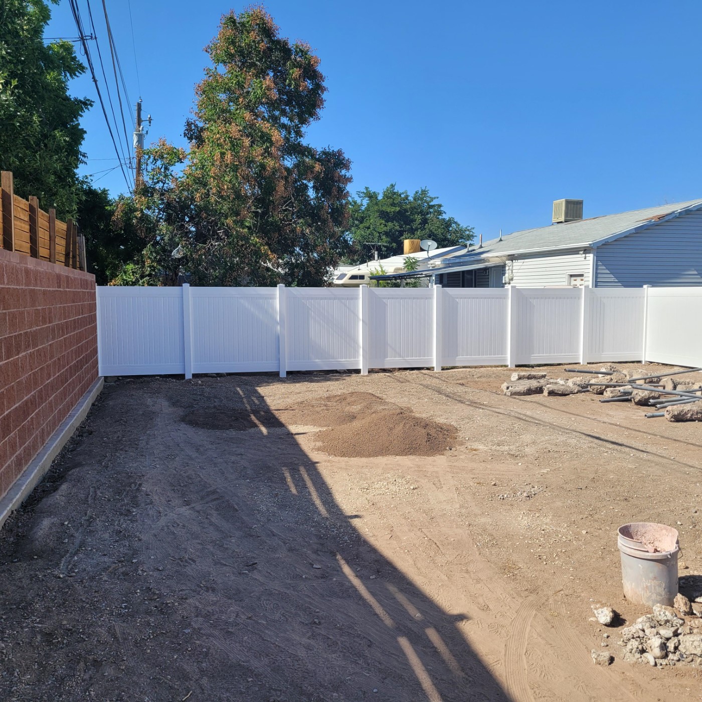 White Vinyl Privacy Fence